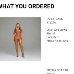 Brand new Ivy Park x Adidas latex pants